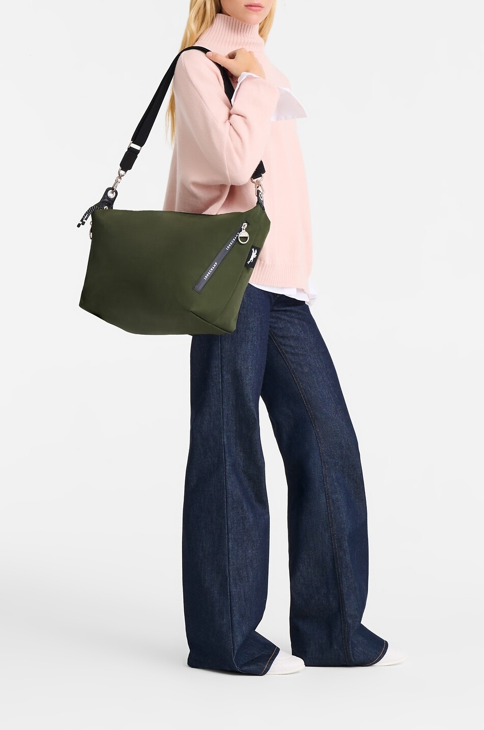 LONGCHAMP Schultertasche aus Canvas Le Pliage Energy Damen KHAKI 3