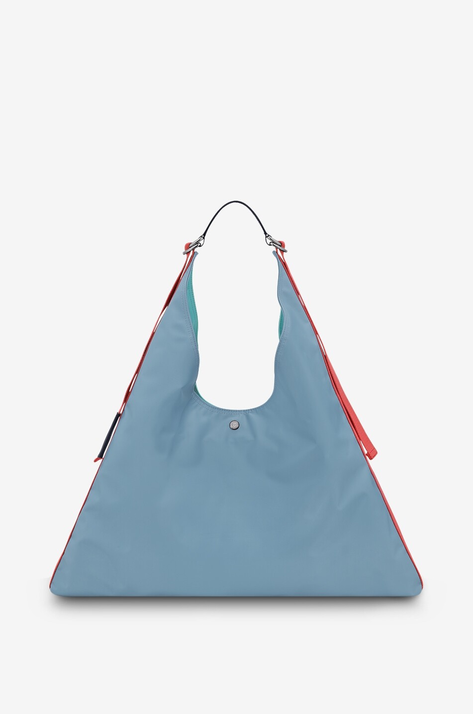 LONGCHAMP Re-Play canvas triangular tote bag Women LIGHT BLUE 1