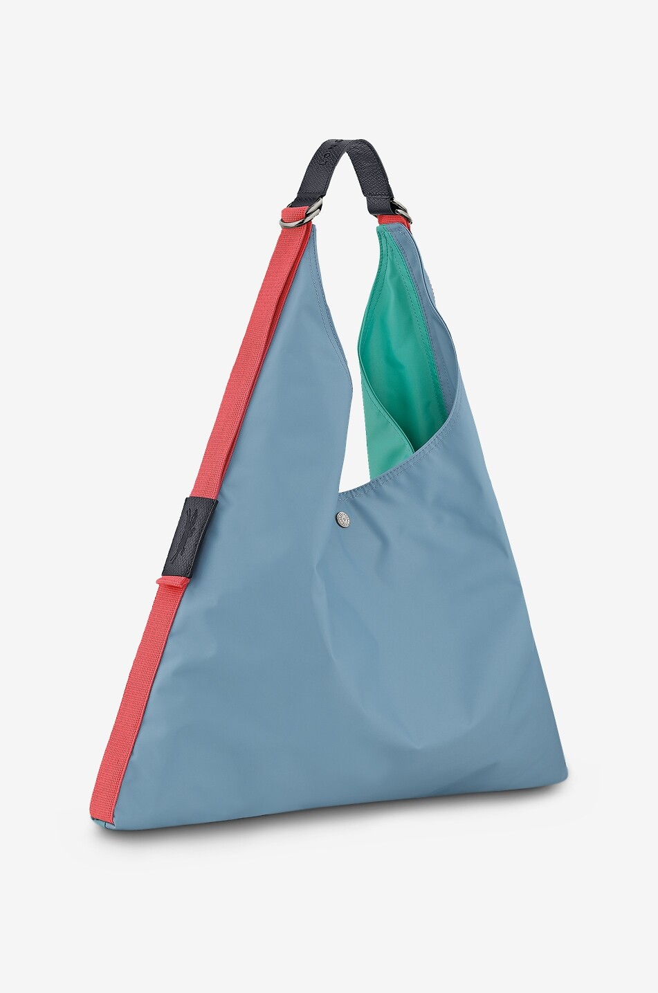LONGCHAMP Re-Play canvas triangular tote bag Women LIGHT BLUE 2