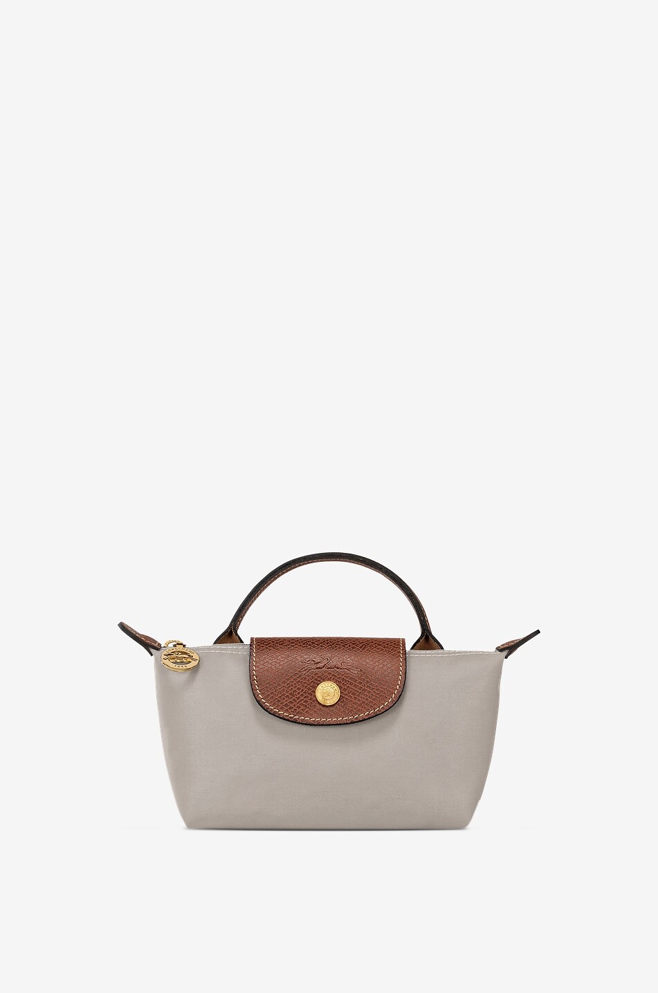 LONGCHAMP Trousse cosmétique en toile avec poignée Le Pliage Original Femme GRIS 1