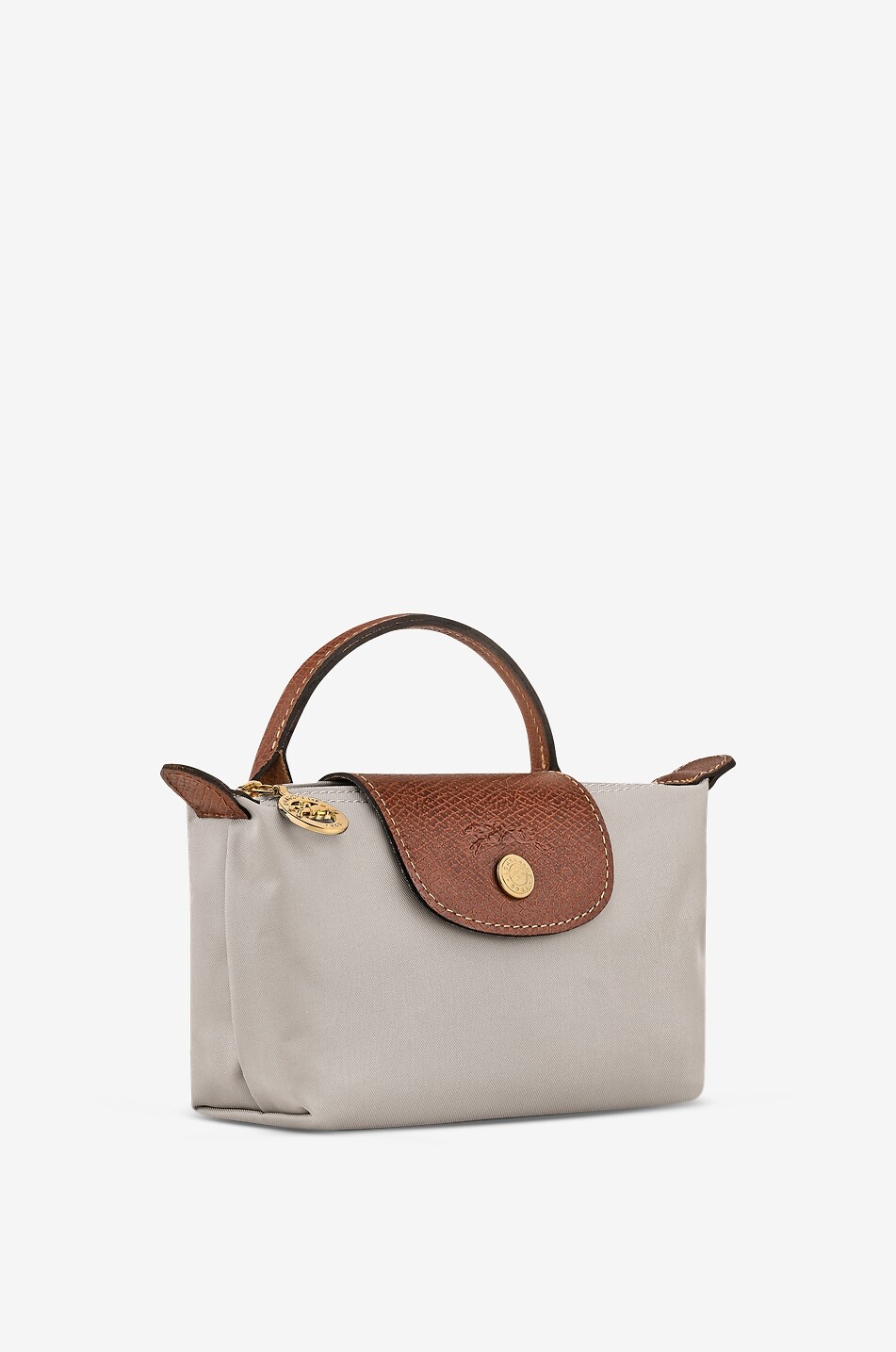 LONGCHAMP Trousse cosmétique en toile avec poignée Le Pliage Original Femme GRIS 2