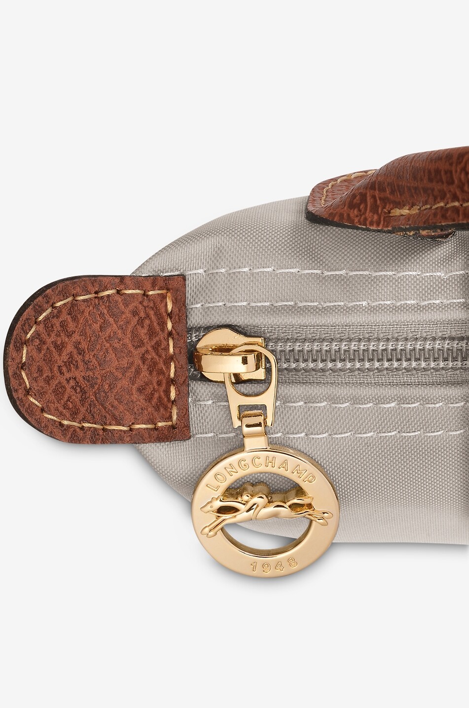 LONGCHAMP Trousse cosmétique en toile avec poignée Le Pliage Original Femme GRIS 5