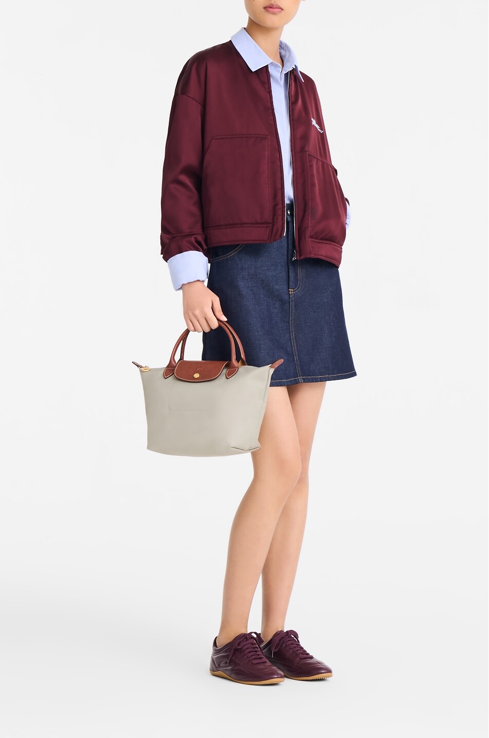 LONGCHAMP Le Pliage Original S canvas handbag Women GREY 3