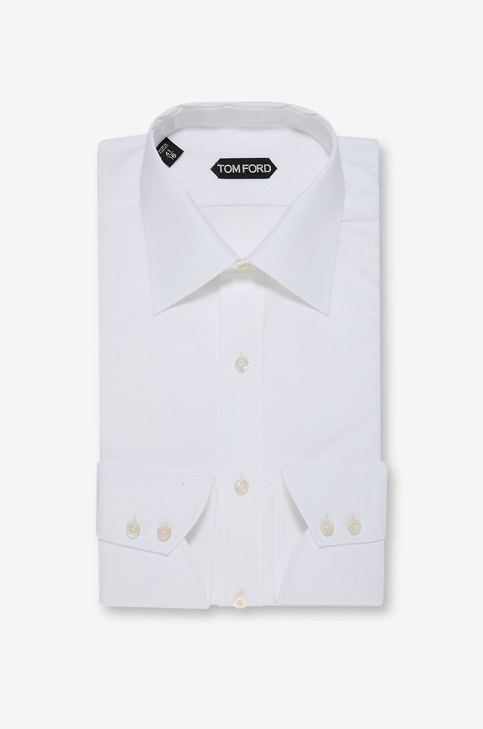TOM FORD Chemise slim en popeline Homme BLANC 1