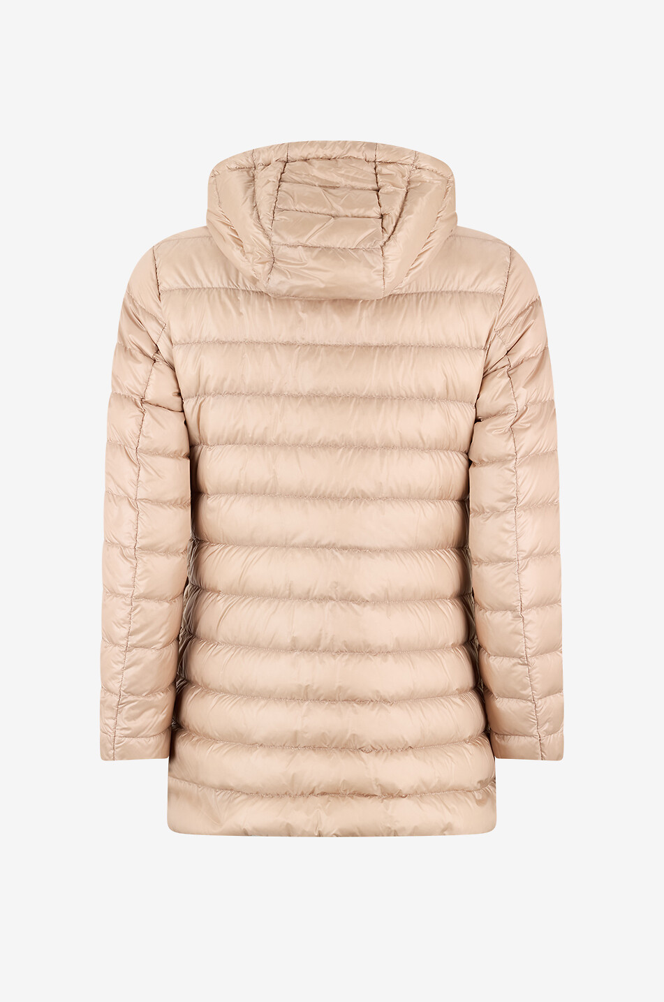 Suyen long hooded down jacket - MONCLER - BEIGE - Bongénie
