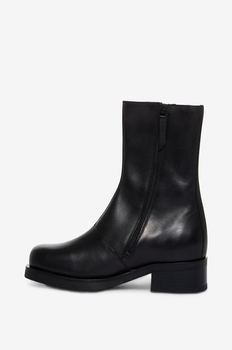 OUR LEGACY Stielfetten aus Glattleder Camion Herren SCHWARZ 3