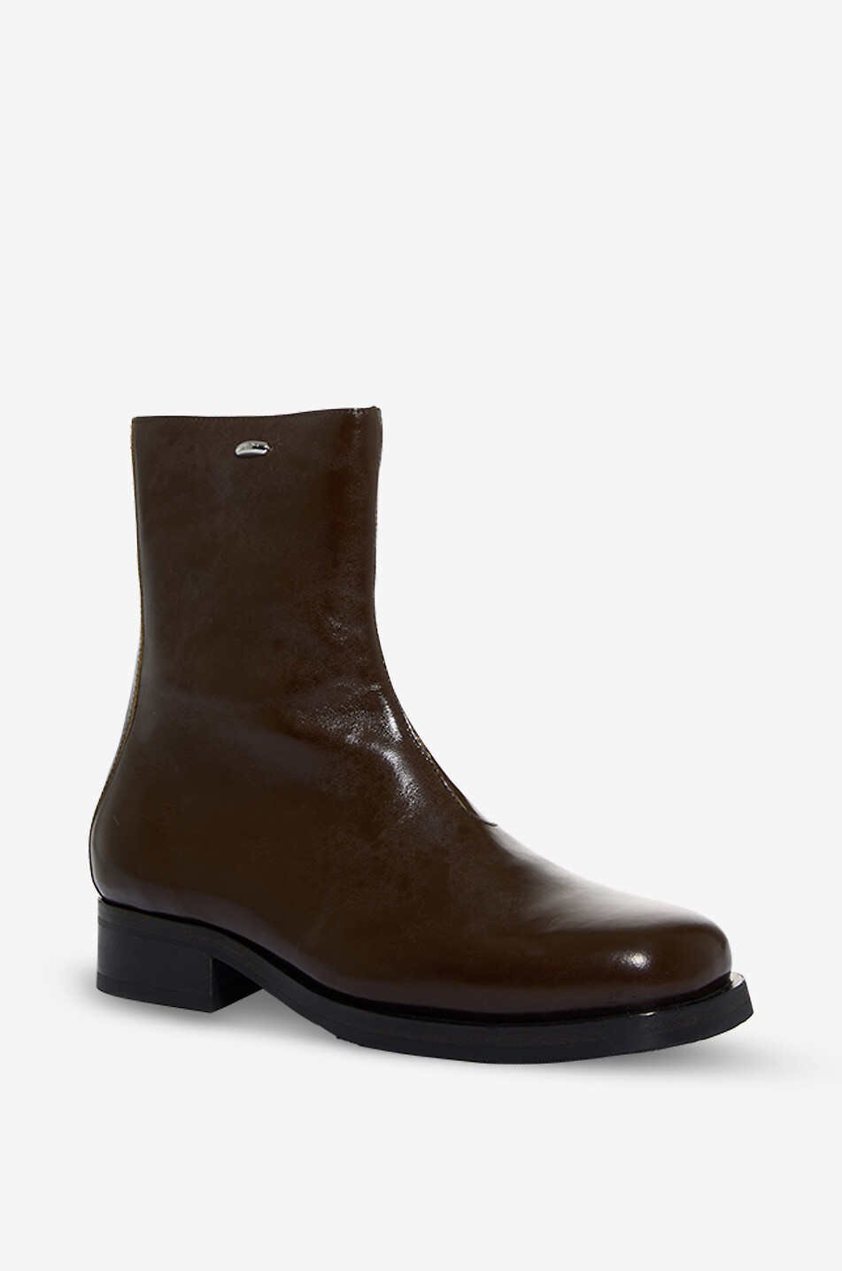 OUR LEGACY Stielfetten aus Glattleder Camion Herren DUNKELBRAUN 1