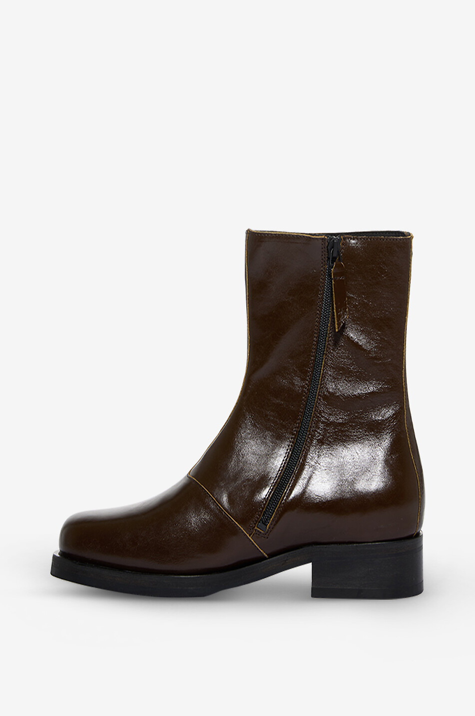 OUR LEGACY Stielfetten aus Glattleder Camion Herren DUNKELBRAUN 3