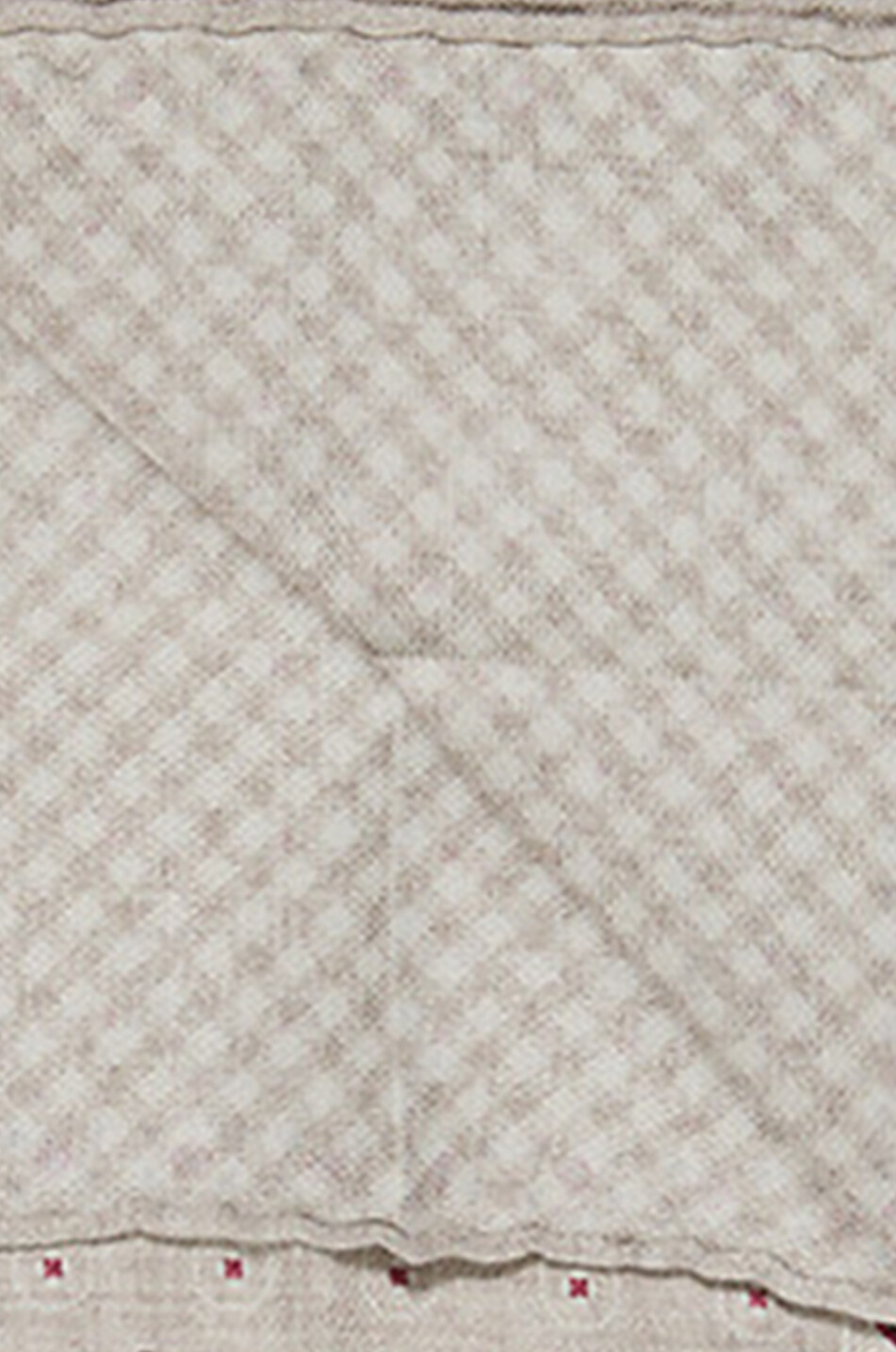 BRUNELLO CUCINELLI Pochette réversible en soie à motif ethnique Homme MARRON 2