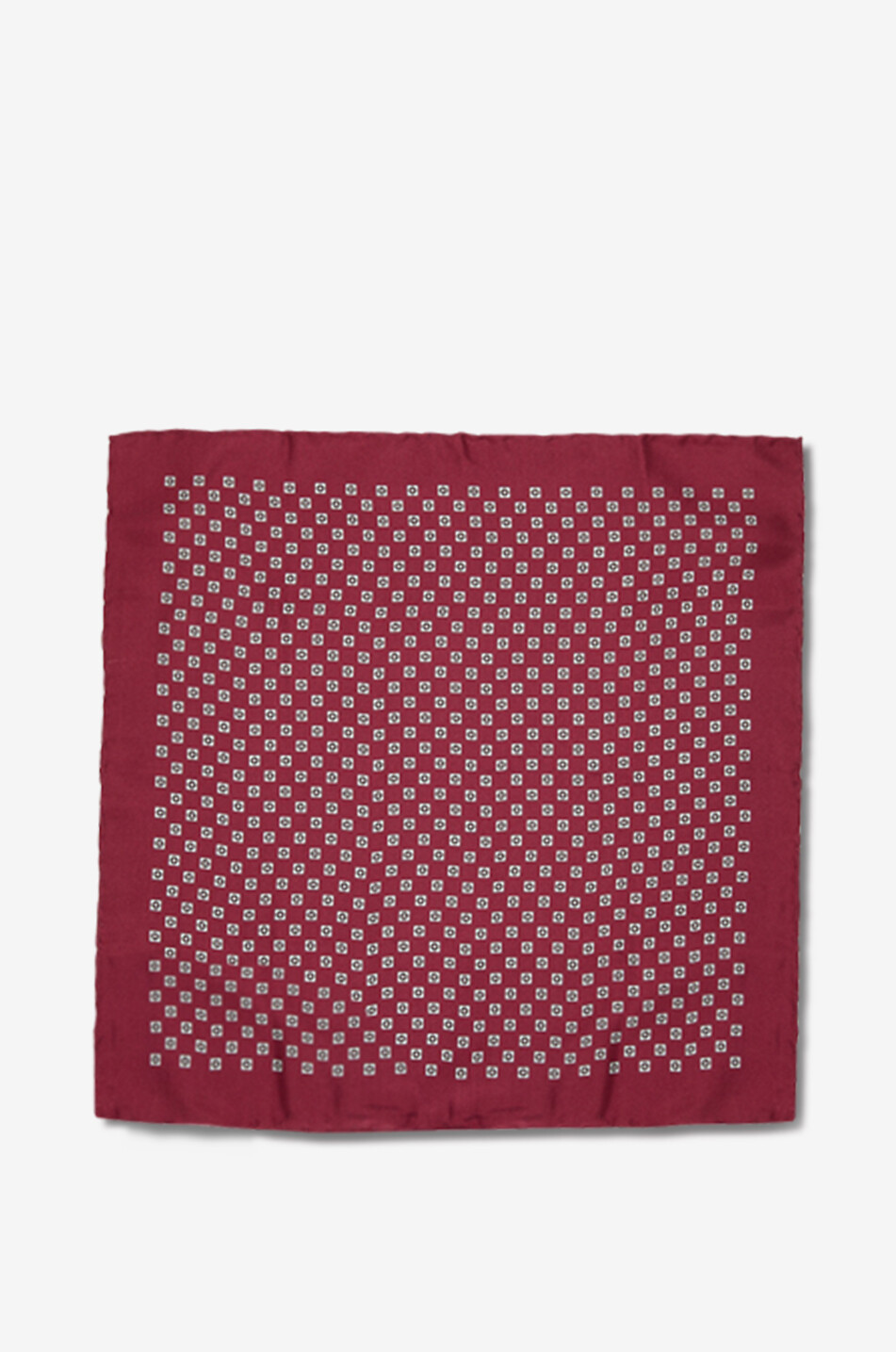 BRUNELLO CUCINELLI Square patterned fabric clutch Men DARK RED 1
