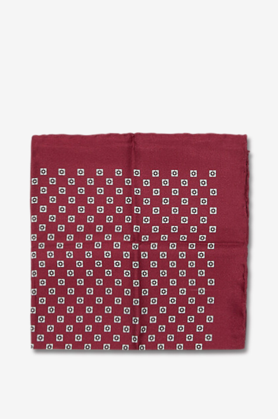 BRUNELLO CUCINELLI Square patterned fabric clutch Men DARK RED 3