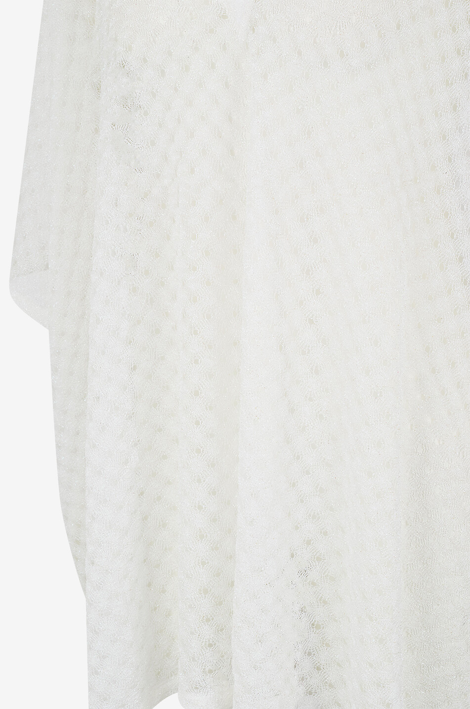 MISSONI Top cache-maillot ample en maille lurex ajourée Femme BLANC 3