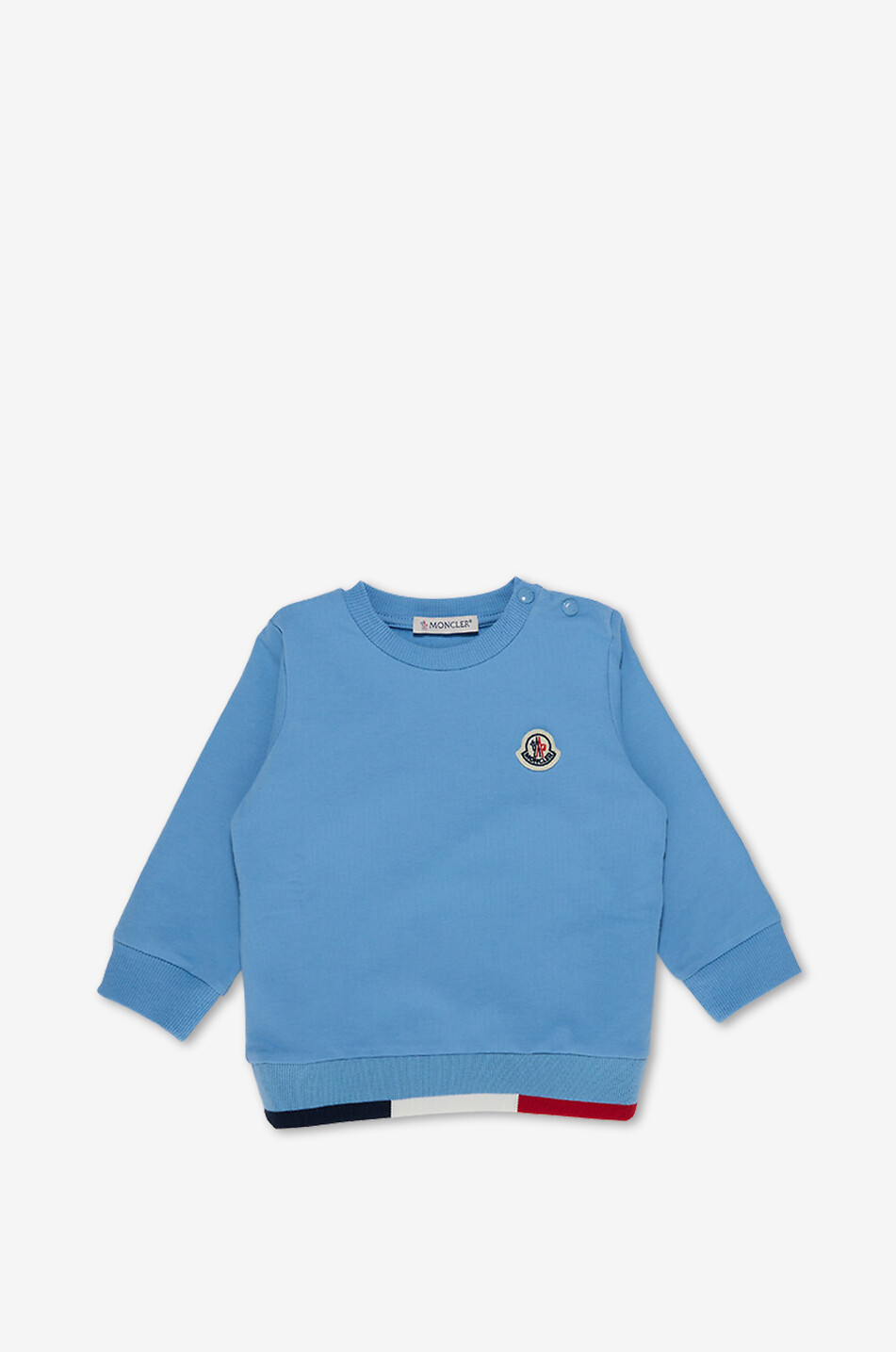 MONCLER Baby sweat track suit with blue-white-red trim Baby BLUE 3