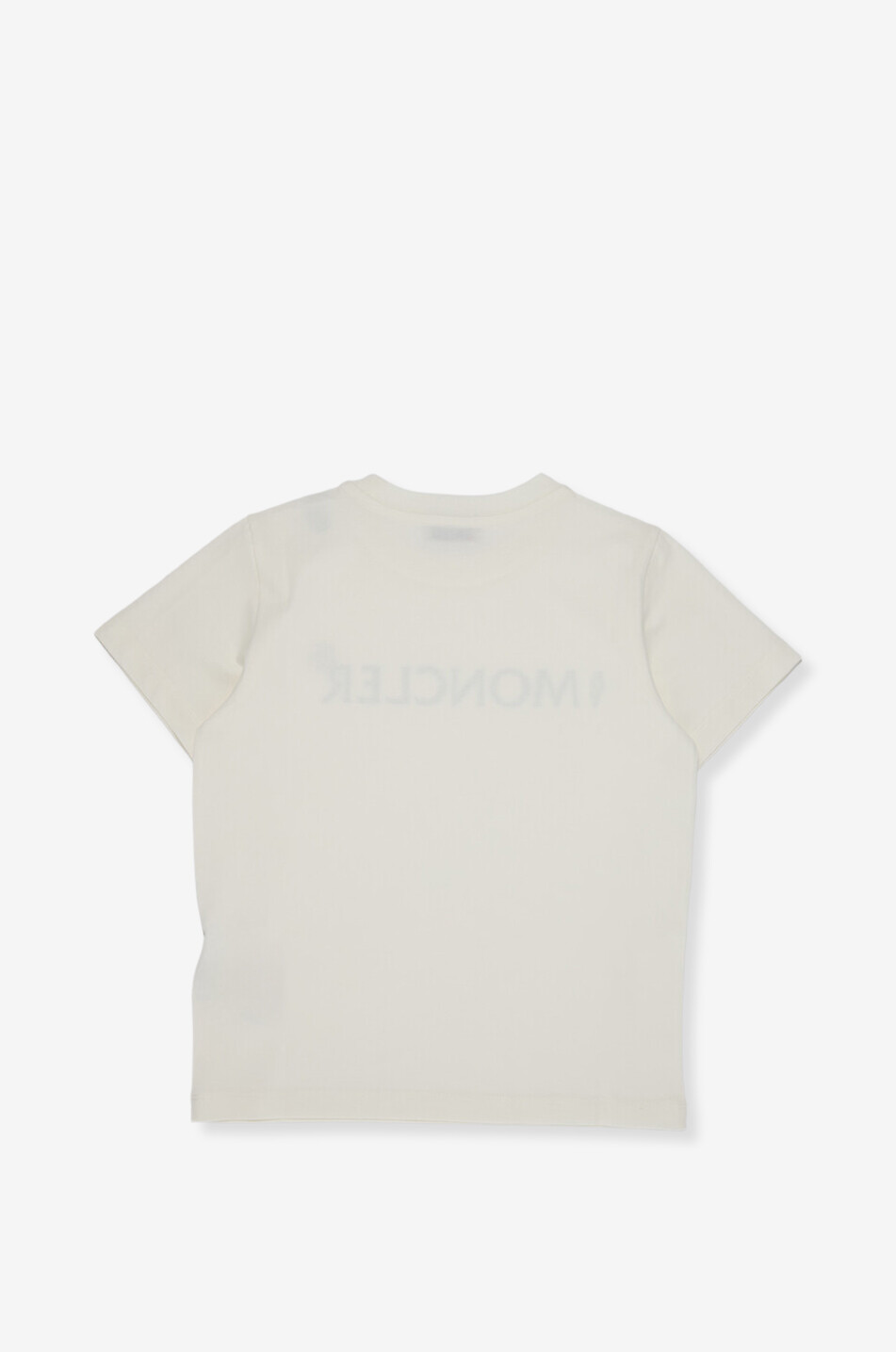 MONCLER Boy's jersey t-shirt with embroidered logo Boy WHITE 2