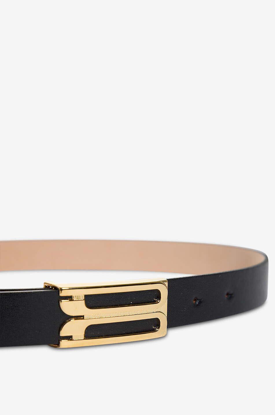 VICTORIA BECKHAM Frame smooth leather belt - 2 cm Women BLACK 2