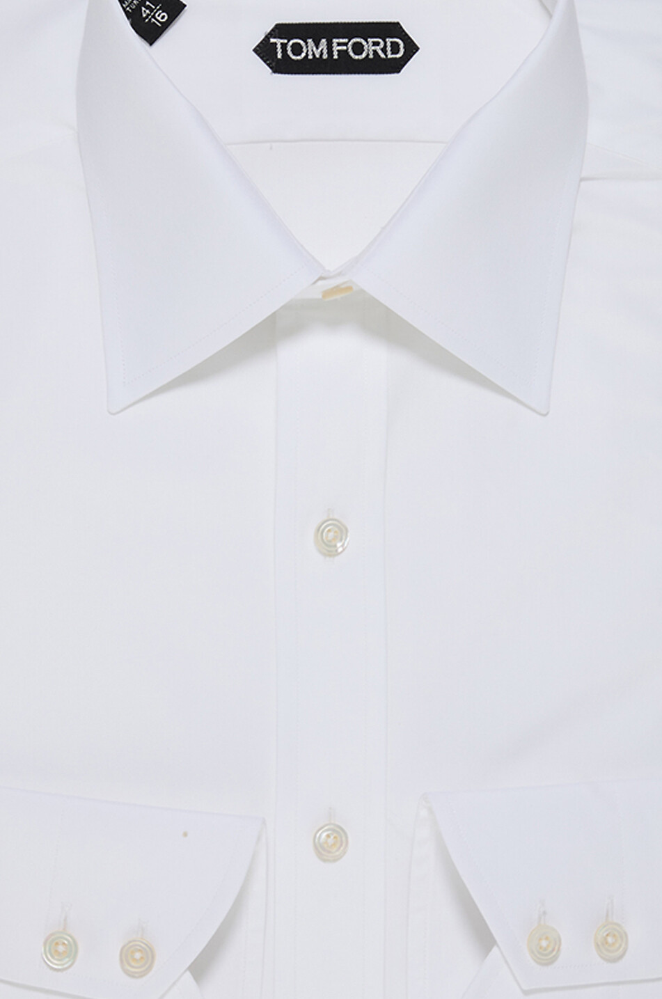 TOM FORD Chemise slim en popeline Homme BLANC 2