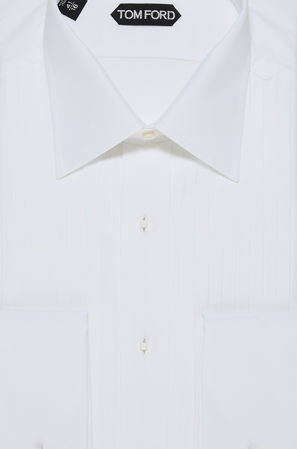 TOM FORD Chemise slim en voile avec plastron Homme BLANC 2