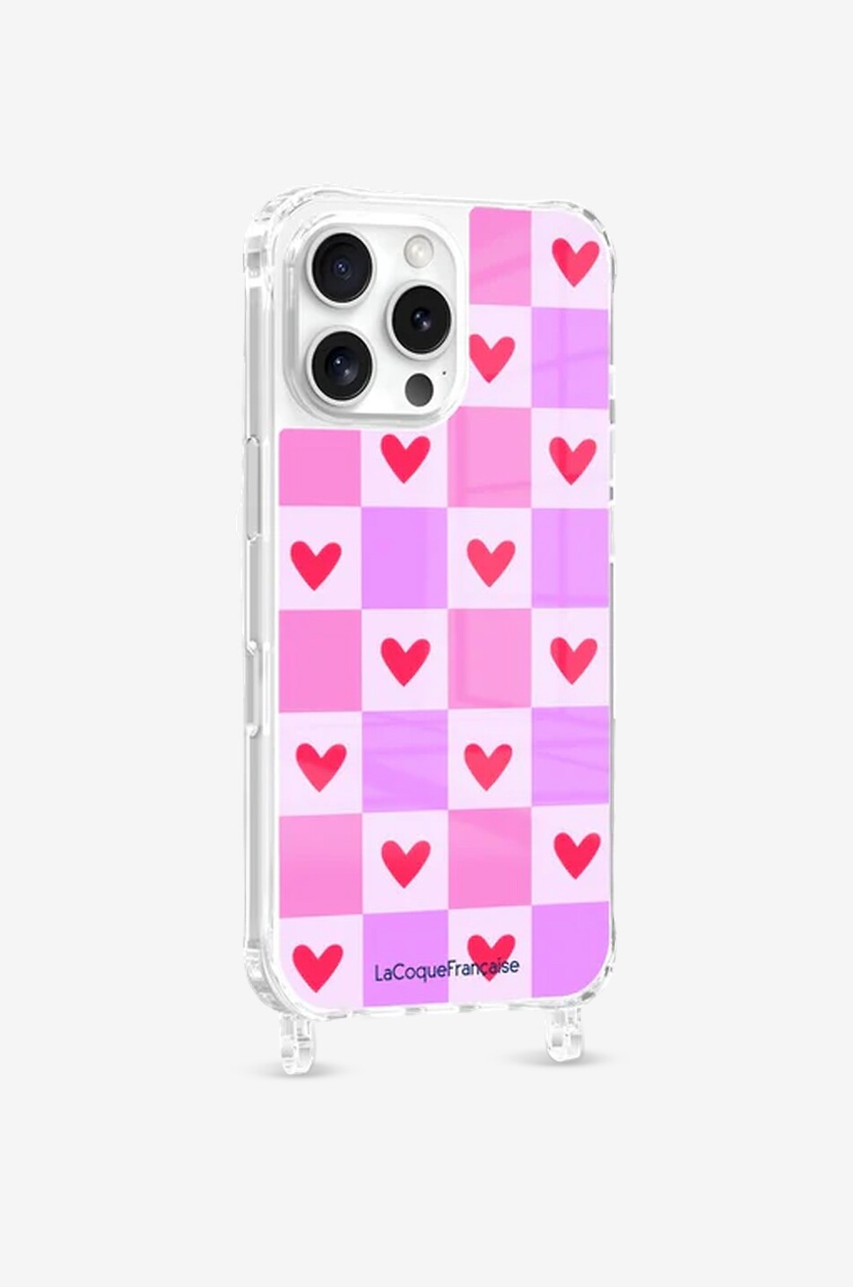 LA COQUE FRANCAISE Cœur Carreau iPhone 16 Pro Max phone case Girl PINK 1