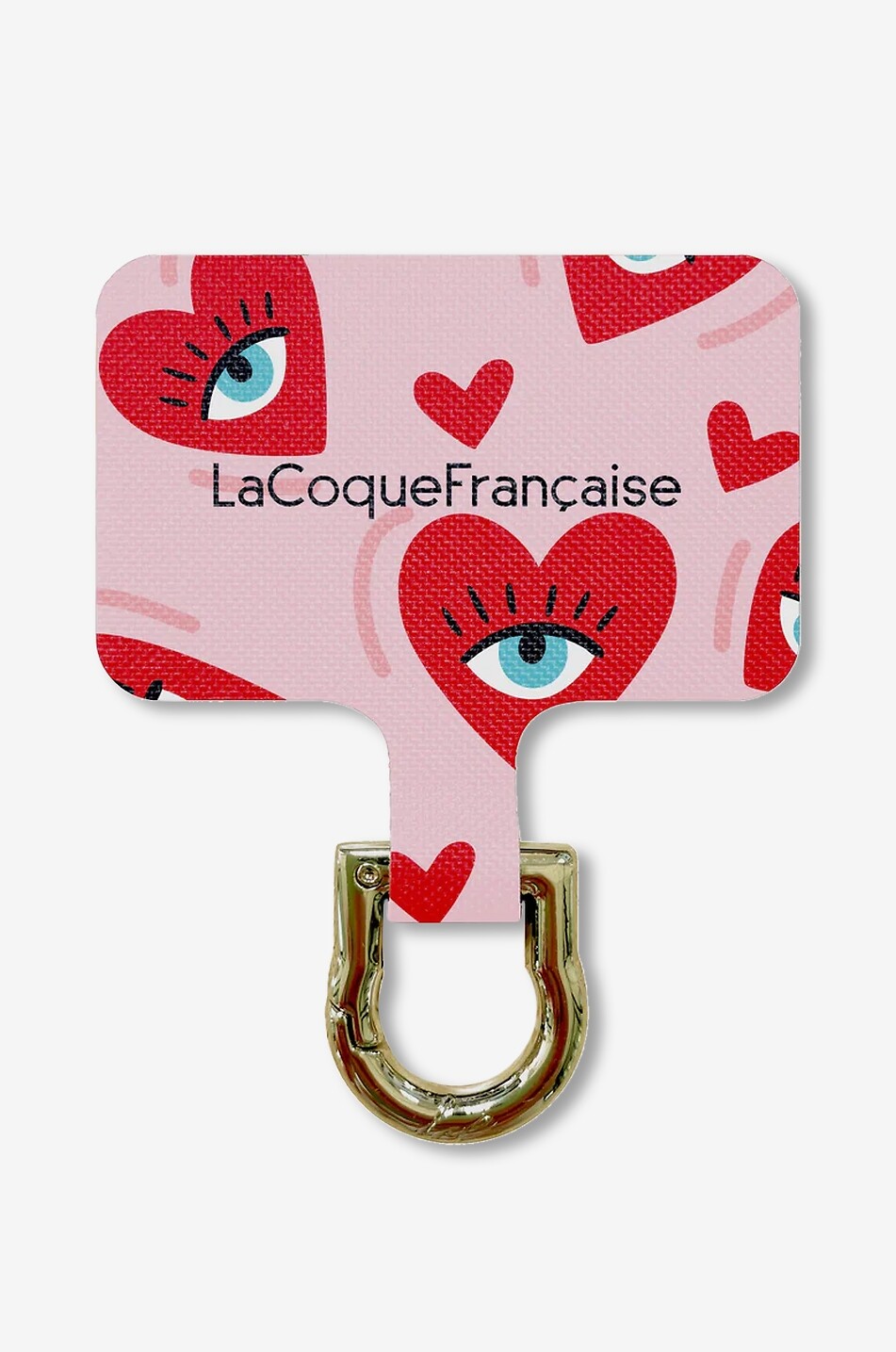LA COQUE FRANCAISE Adaptateur pour chaîne téléphone Yeux d'amour Fille ROSE 1