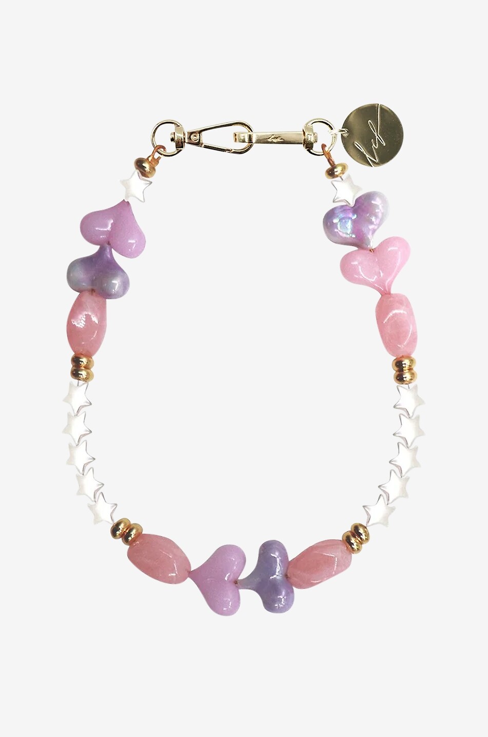 LA COQUE FRANCAISE Ana necklace and smartphone chain - 20cm Girl PURPLE 1