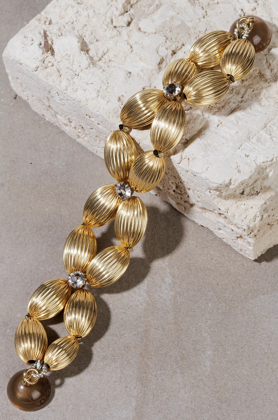 TATABORELLO Goldenes Armband mit Hämatit und Kristallen Nairobi Damen GOLDEN 1