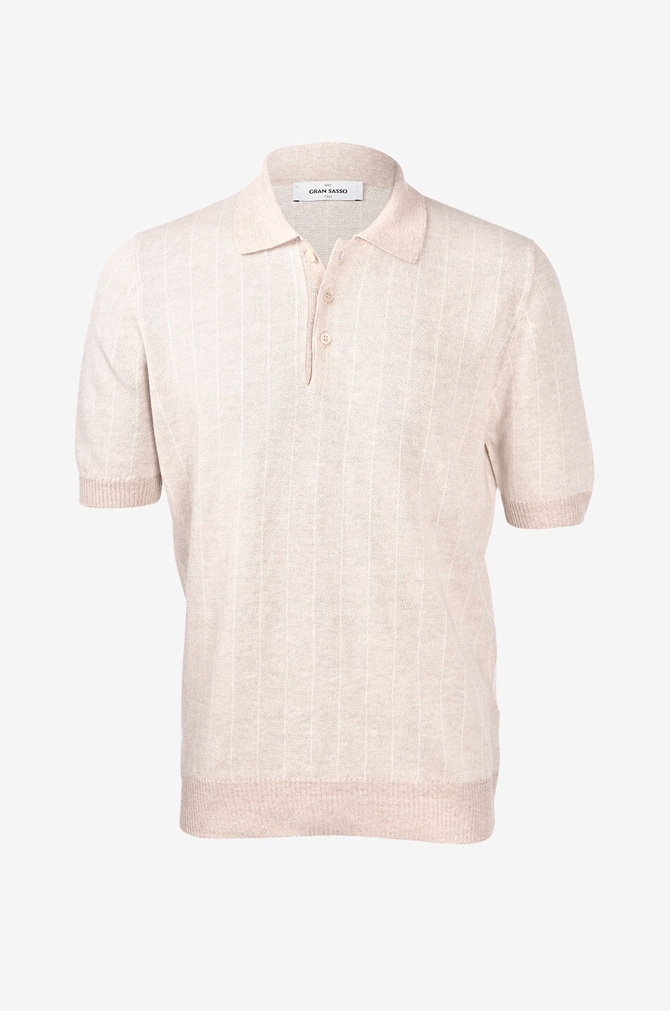GRAN SASSO Kurzärmeliges Polo aus Strick Herren BRAUN 1
