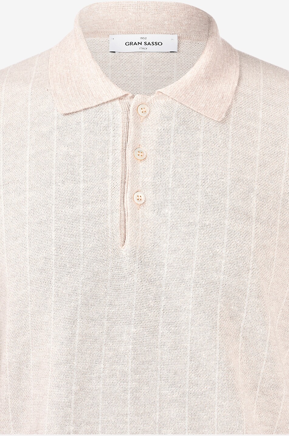 GRAN SASSO Kurzärmeliges Polo aus Strick Herren BRAUN 3