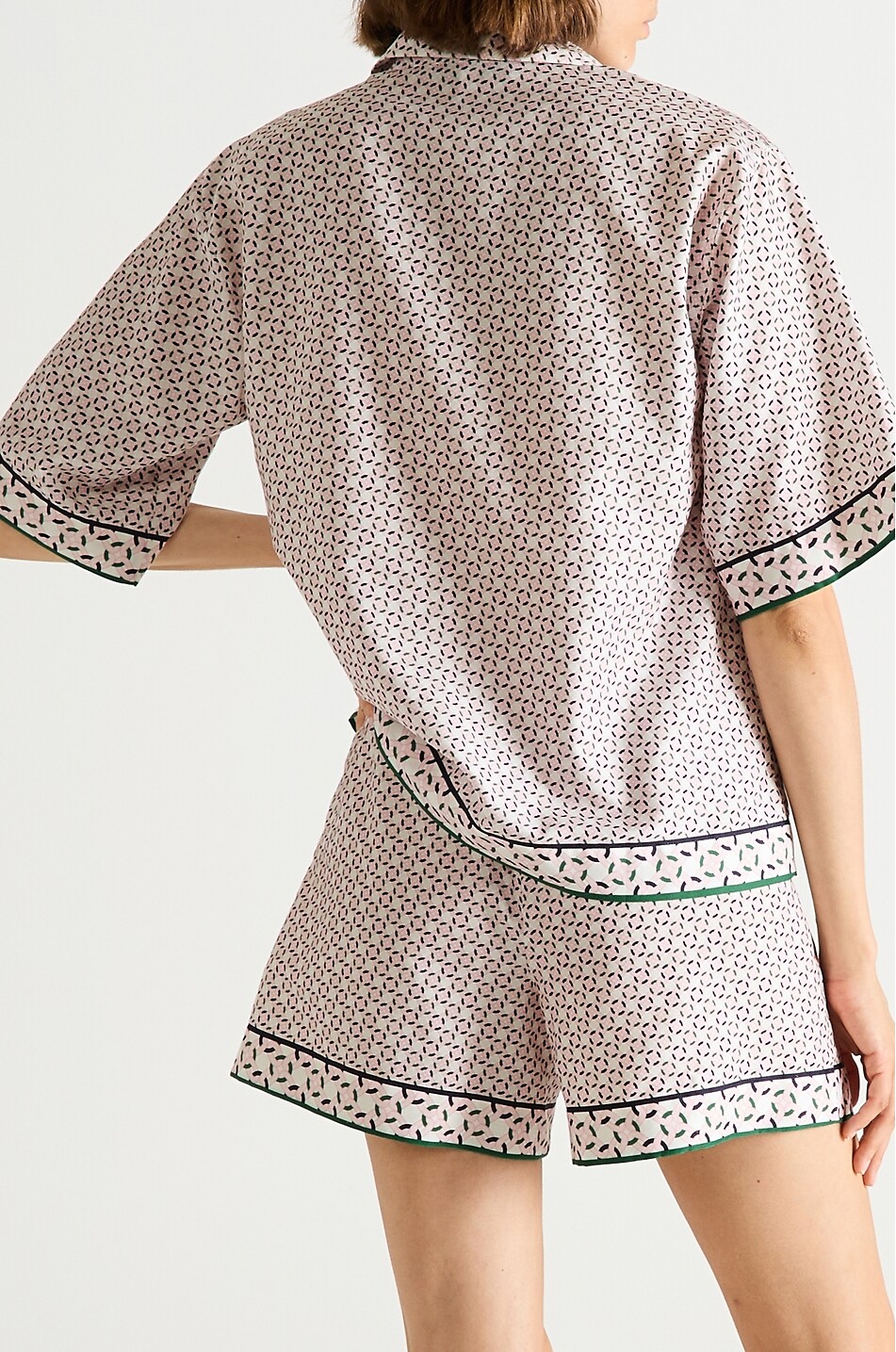 LAURENCE TAVERNIER Pyjama short en coton imprimé géométrique Marina Femme MULTICOLORE 3