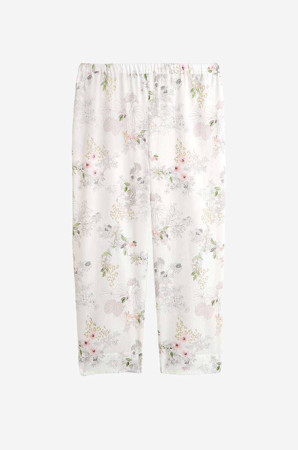 Straight-leg cotton printed pyjamas