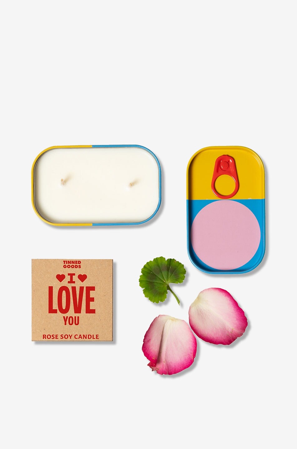 Bougie parfumée en boîte I Love You