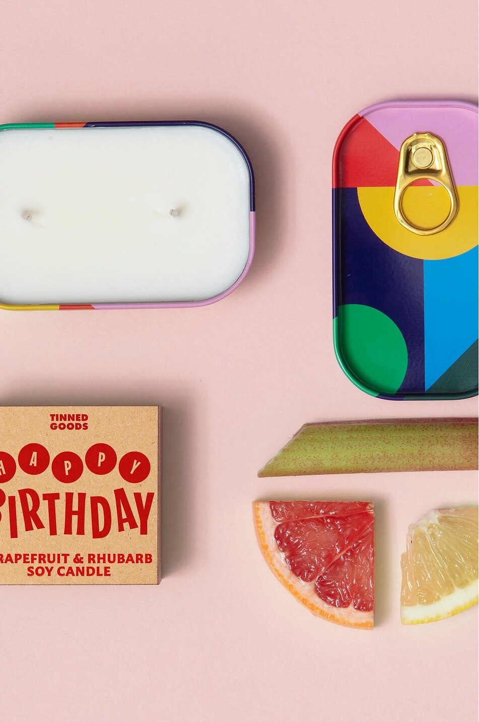 BLOCK DESIGN Happy Birthday tinned scented candle Home MULTI COLOURED 3