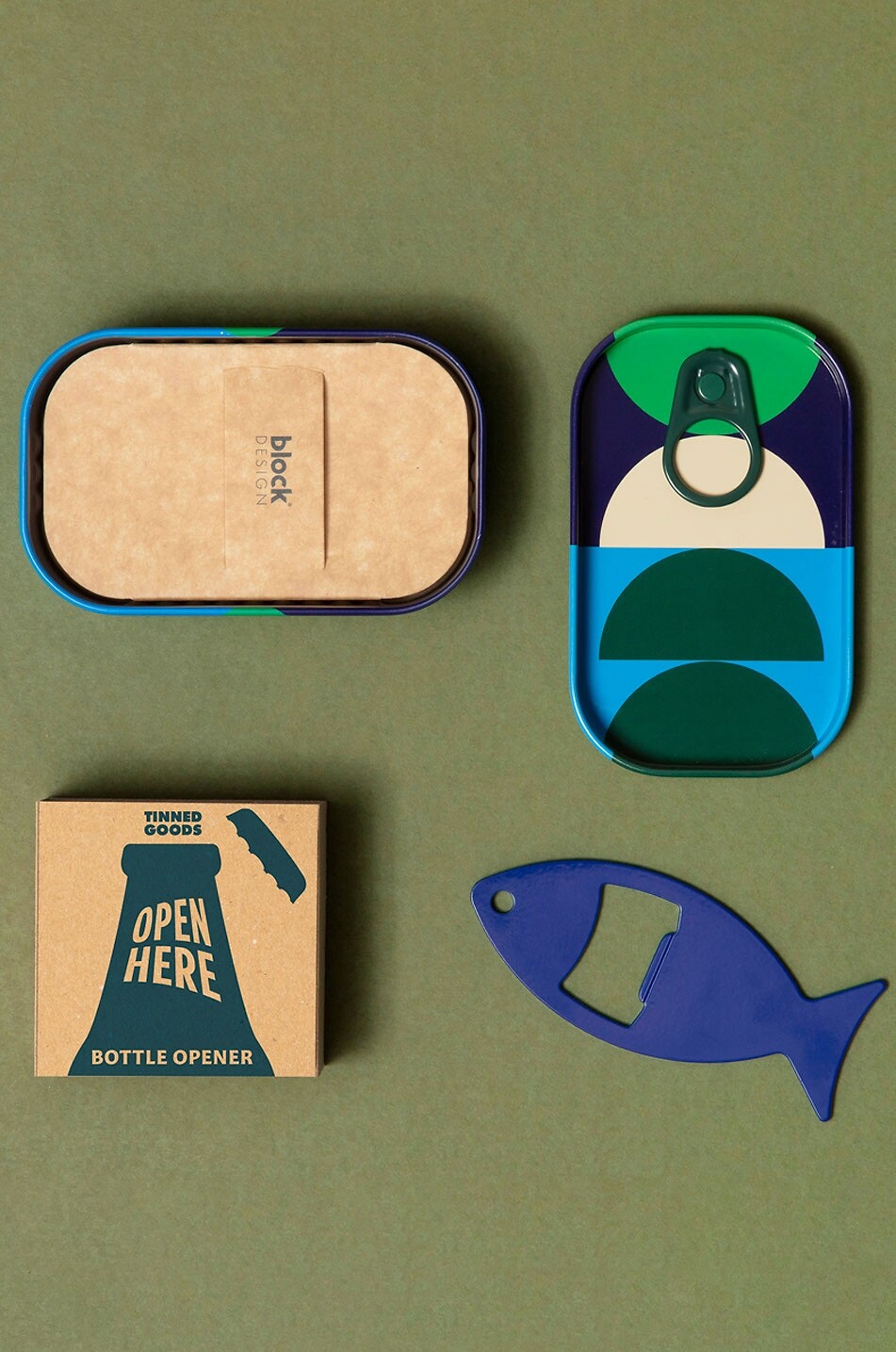 BLOCK DESIGN Open Here tinned bottle opener Home MULTI COLOURED 4