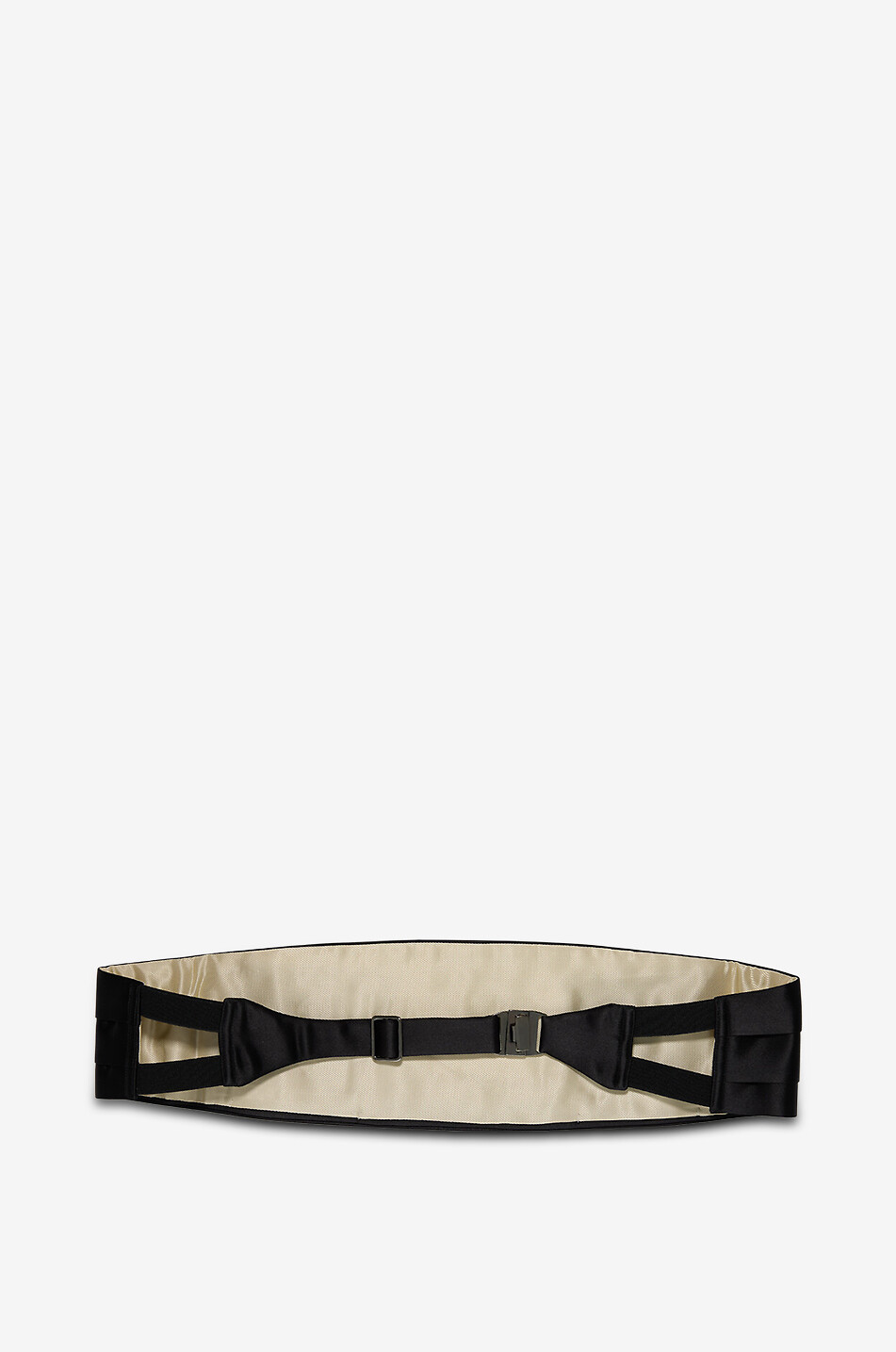 TOM FORD Silk grosgrain tuxedo belt - 13 cm Men BLACK 1