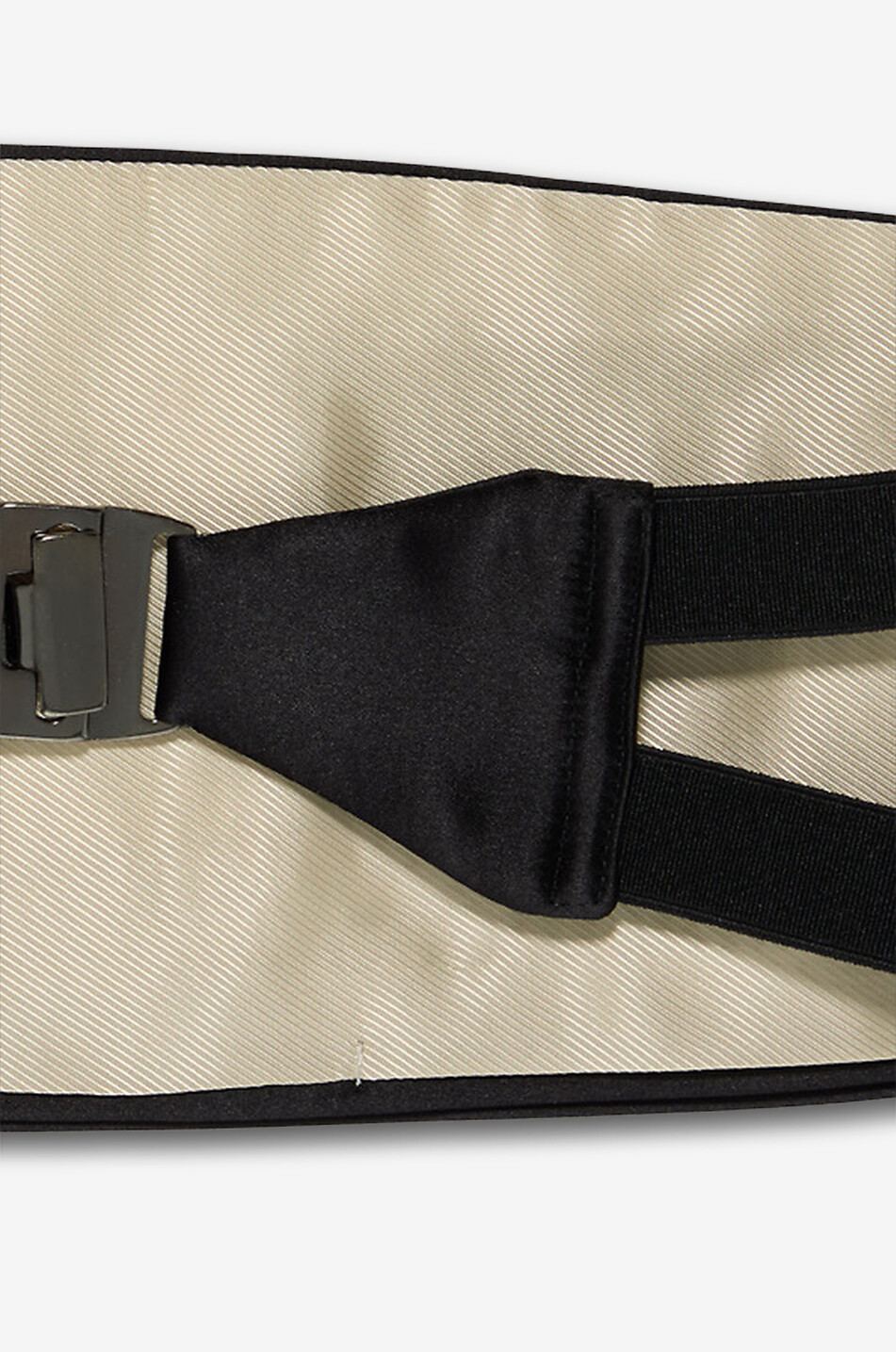 TOM FORD Silk grosgrain tuxedo belt - 13 cm Men BLACK 2