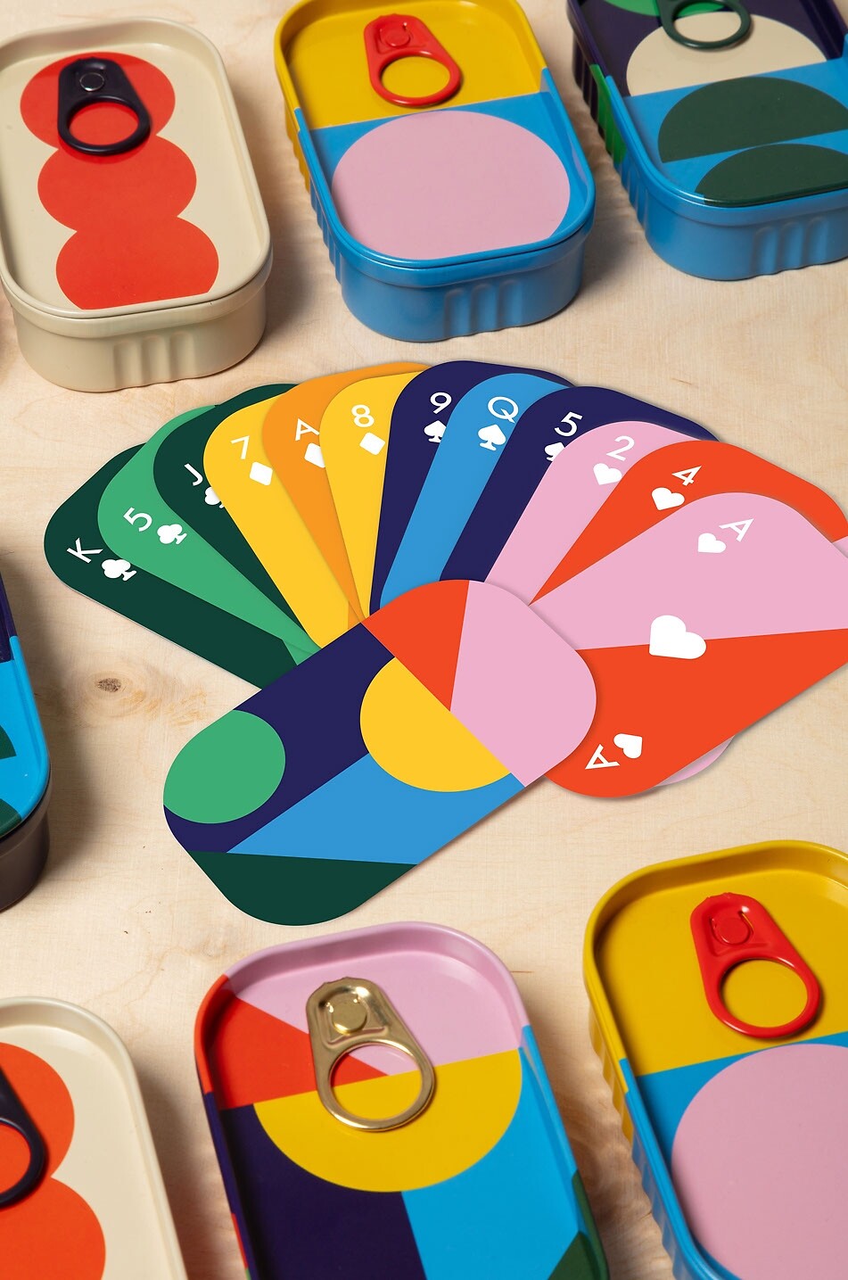 BLOCK DESIGN Tinned Goods Play card game Home MULTI COLOURED 2