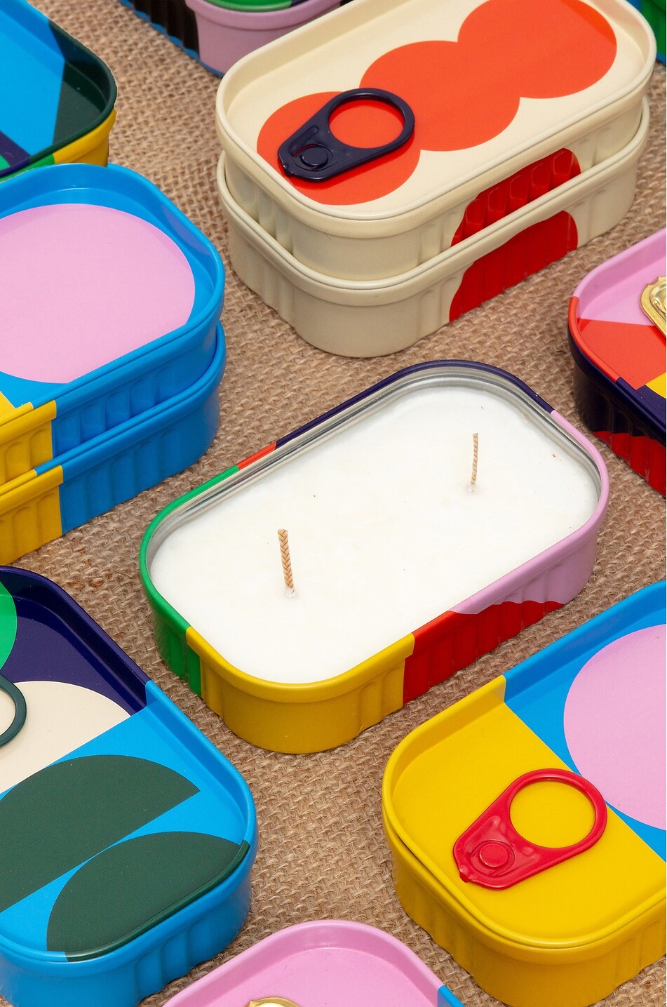 BLOCK DESIGN Happy Birthday tinned scented candle Home MULTI COLOURED 2