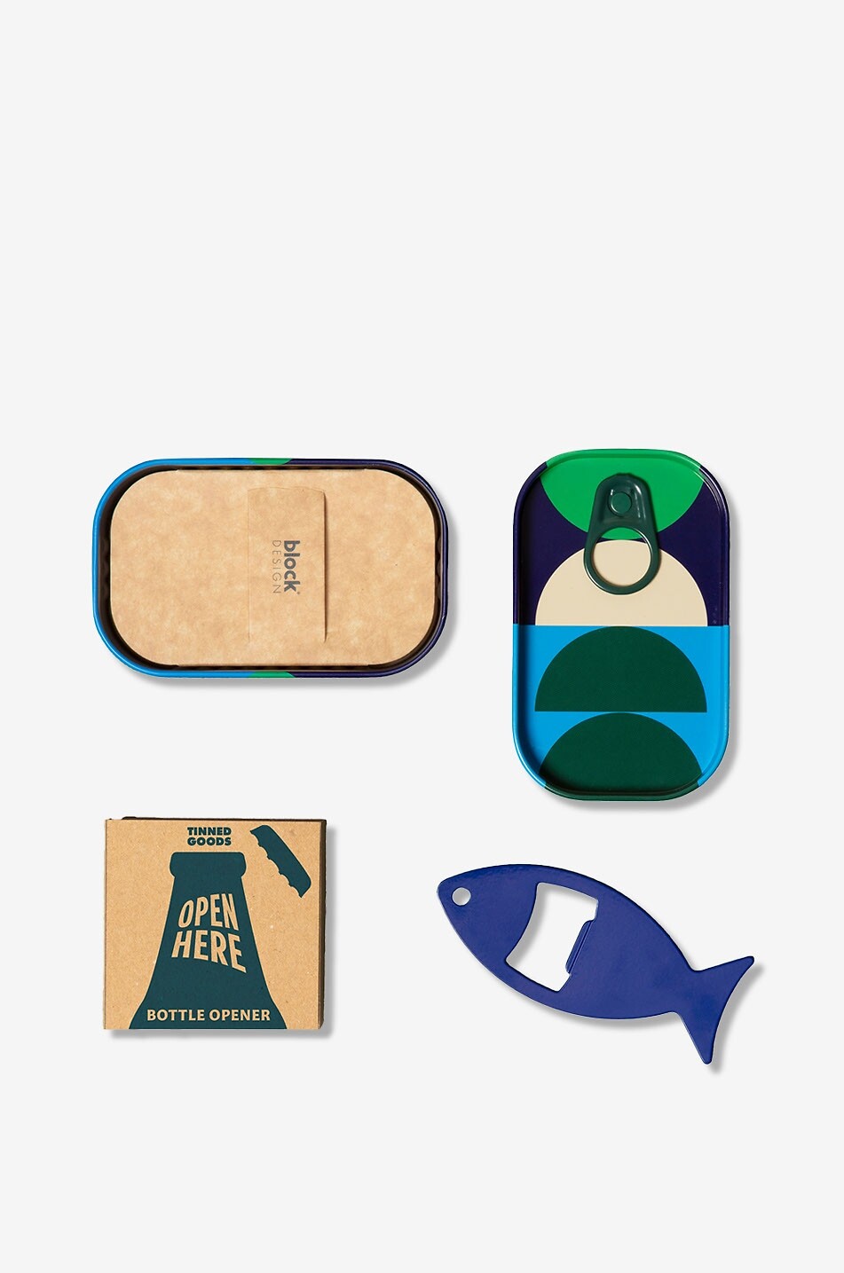 BLOCK DESIGN Open Here tinned bottle opener Home MULTI COLOURED 1