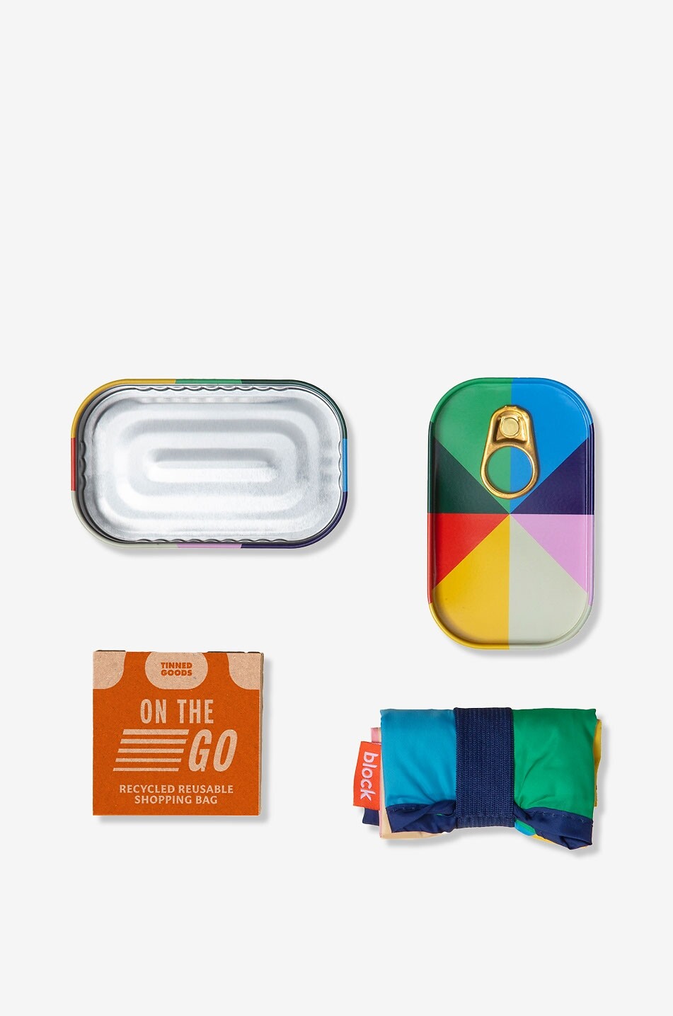 BLOCK DESIGN On The Go tinned tote bag Home MULTI COLOURED 1