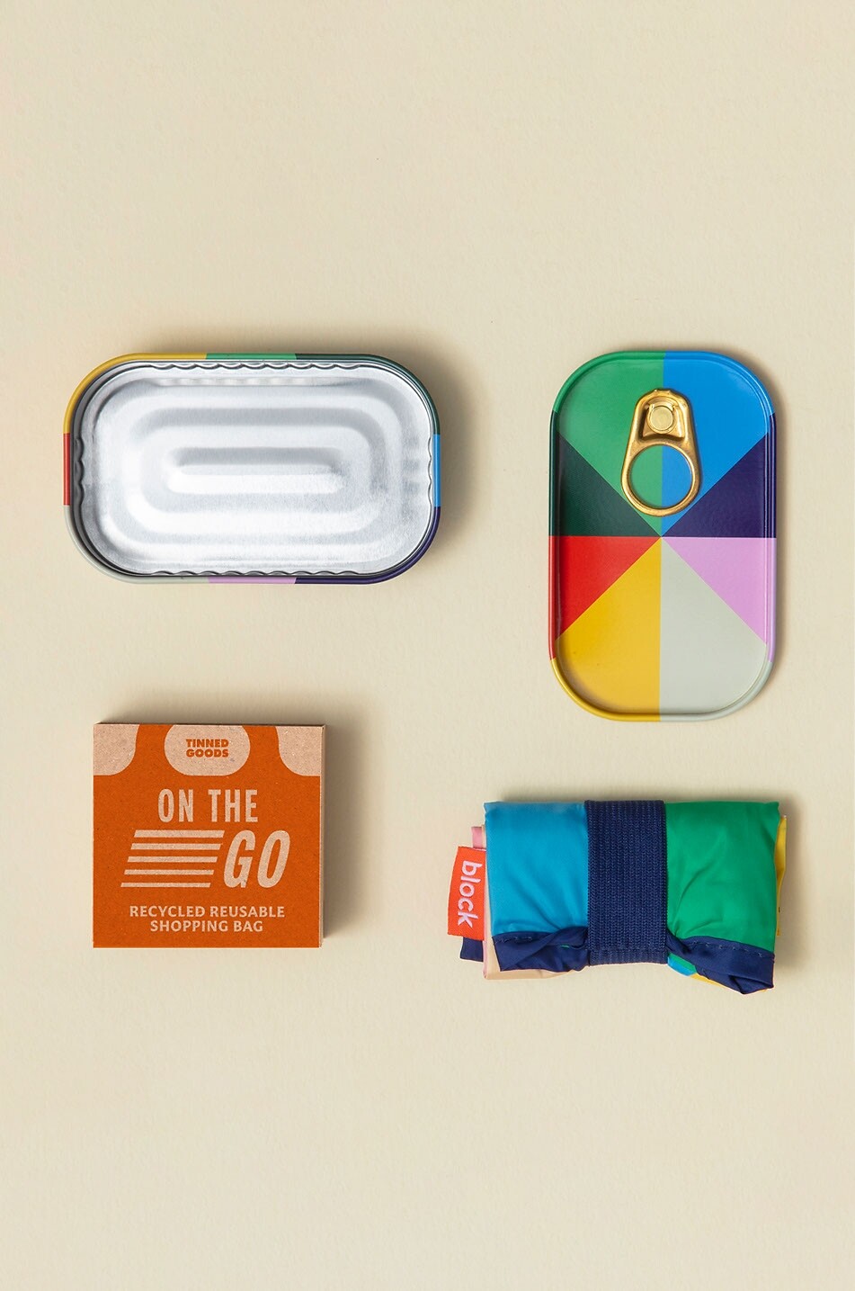 BLOCK DESIGN On The Go tinned tote bag Home MULTI COLOURED 3