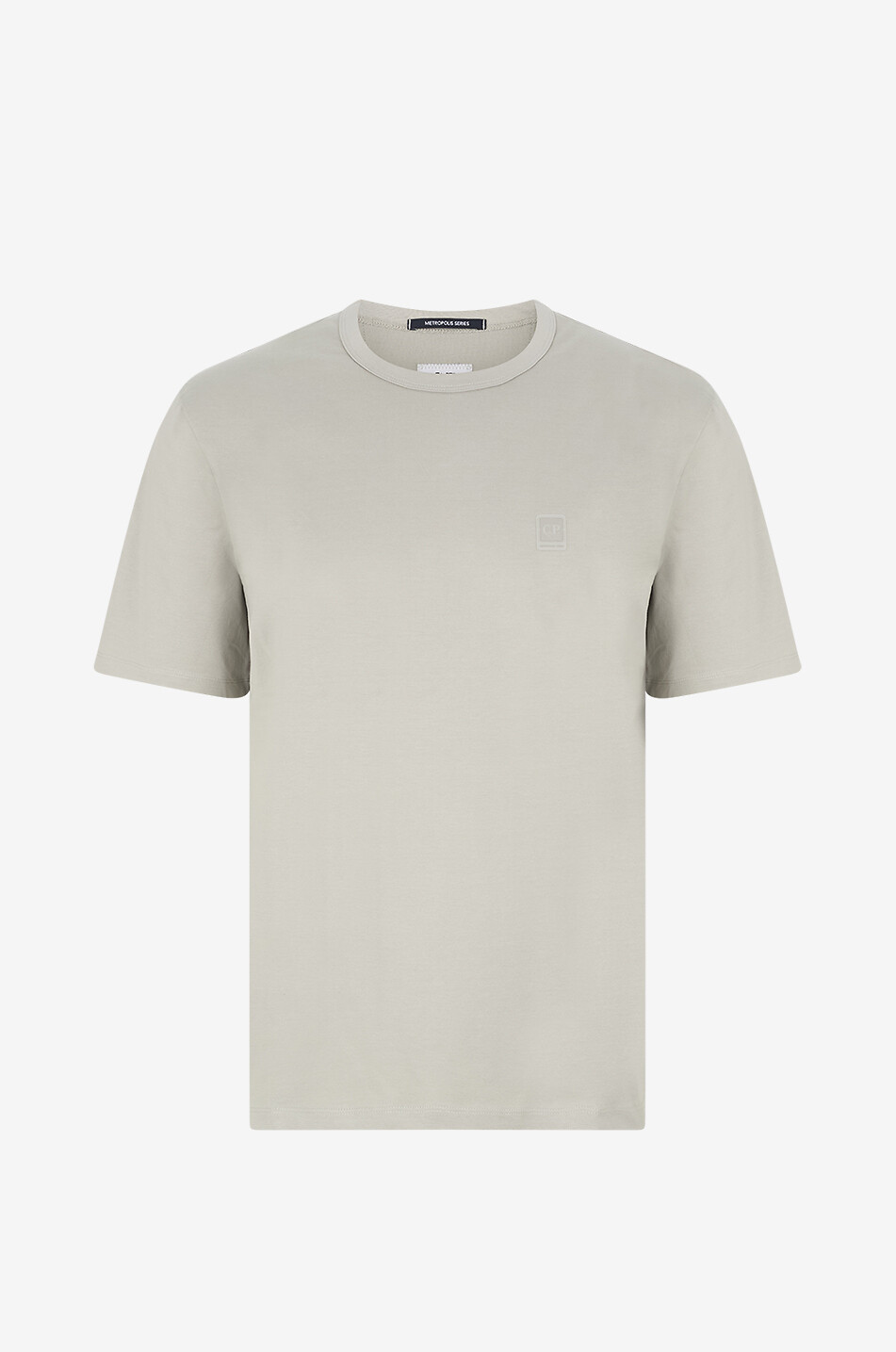 C.P. COMPANY T-shirt à col rond et manches courtes en coton Metropolis Homme GRIS 1