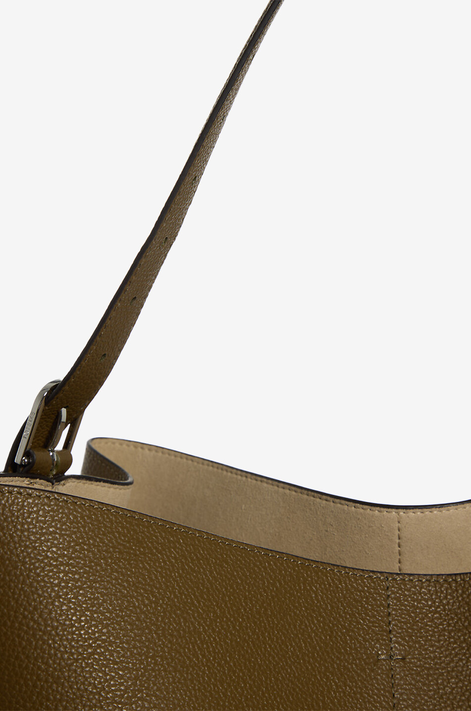 TOTEME Grained leather tote bag with belt Women LIGHT BROWN 5