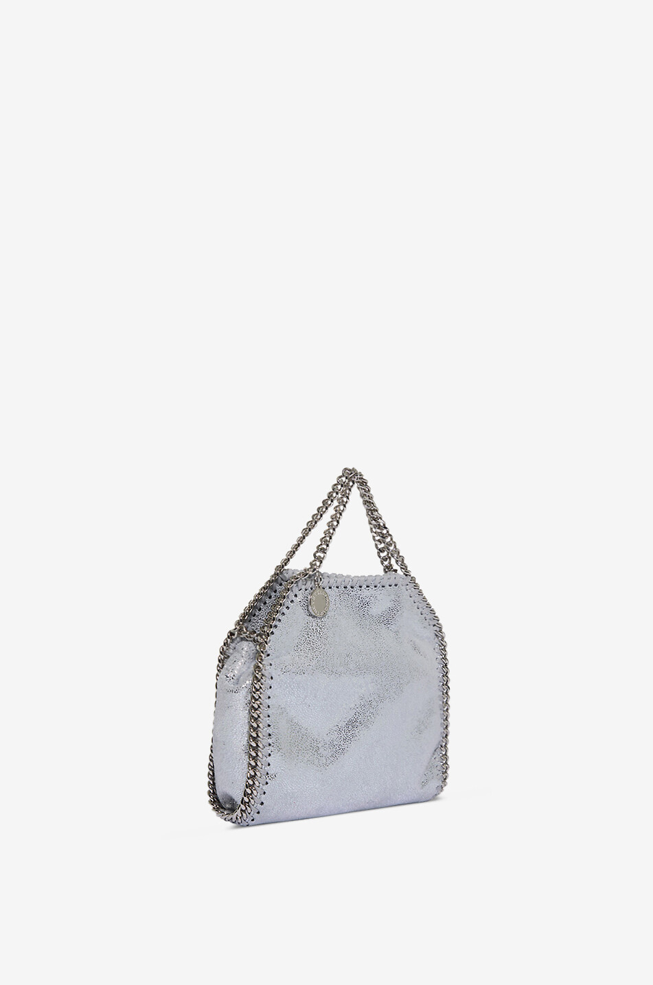 STELLA McCARTNEY Shopper-Tasche aus Metallic-Kunstwildleder Falabella Damen SILBER 2