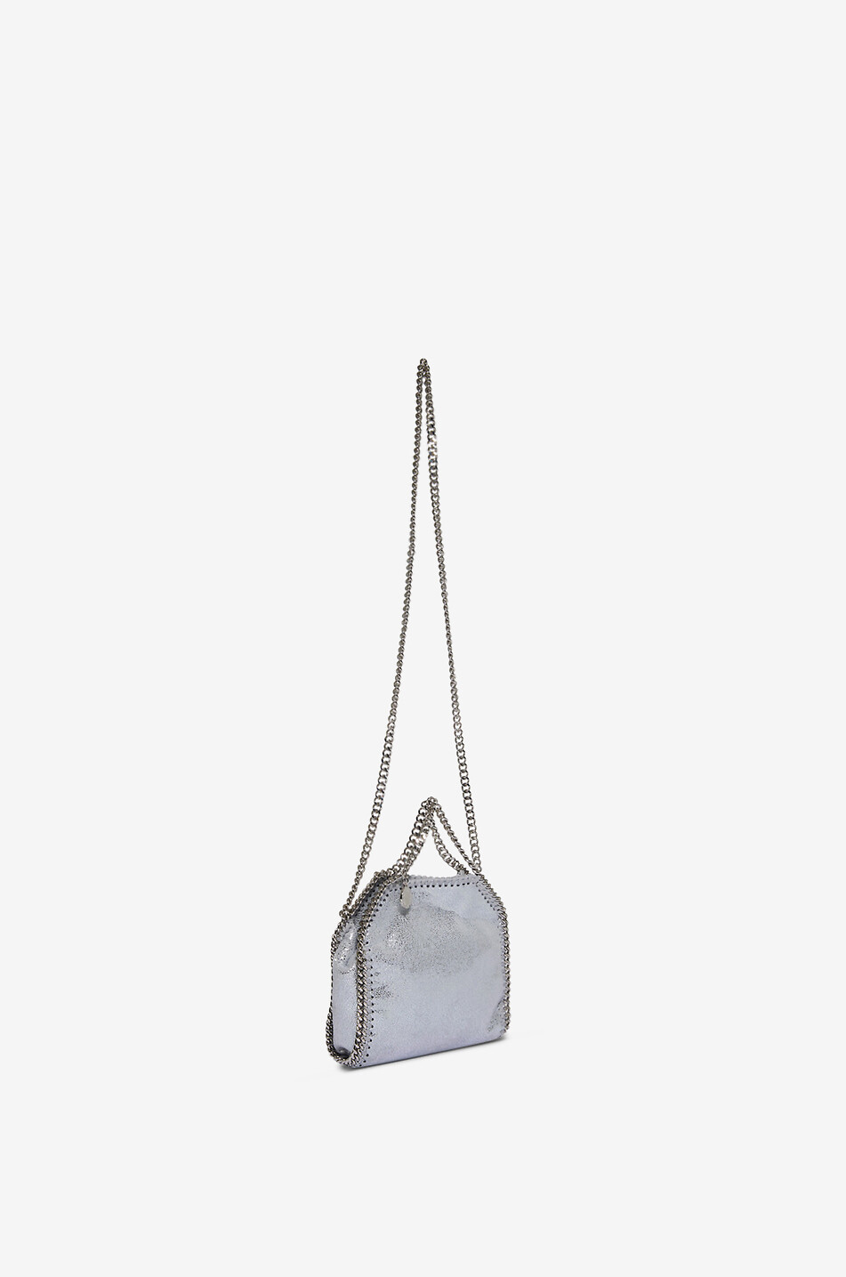 STELLA McCARTNEY Shopper-Tasche aus Metallic-Kunstwildleder Falabella Damen SILBER 5