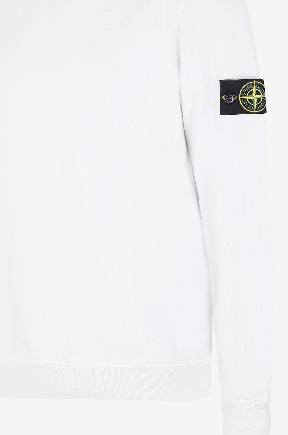 STONE ISLAND Rundhals-Sweatshirt aus Baumwolle 6100060 Organic Cotton Fleece Herren HELLBLAU 3