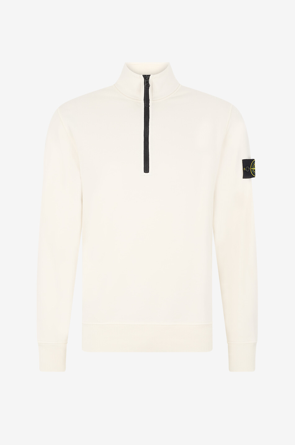 Sweat-shirt à col montant zippé en coton 6100070 Organic Cotton Fleece