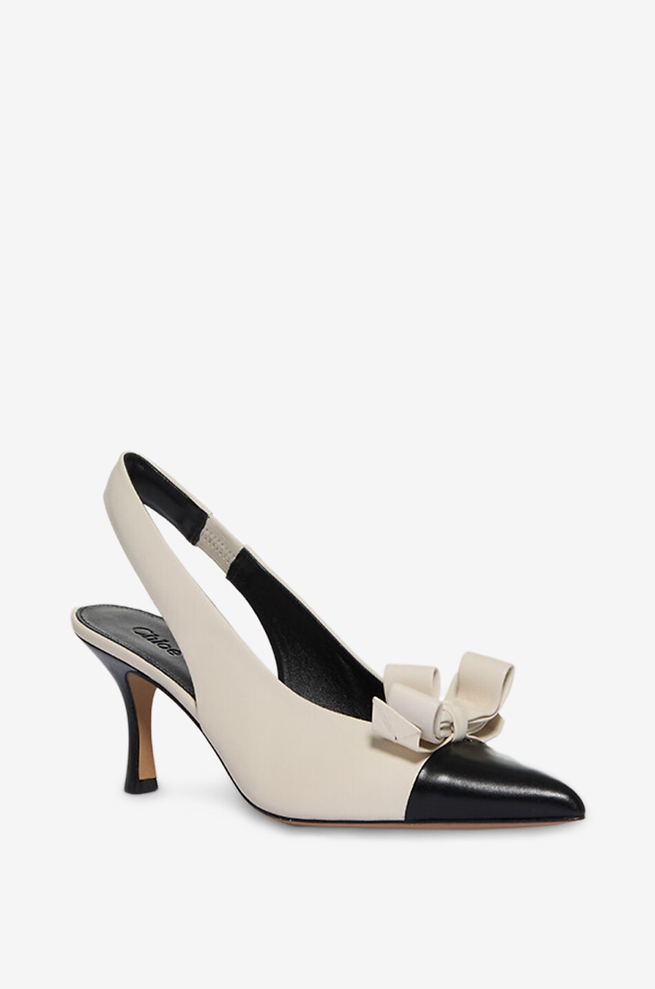 Alba 70 leather slingback pumps