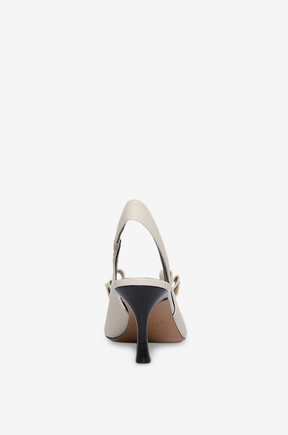 CHLOE Alba 70 leather slingback pumps Women WHITE 4