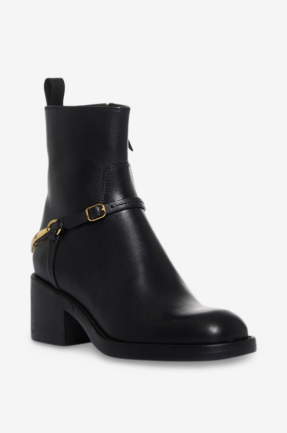 CHLOE Stiefeletten mit Blockabsatz aus Leder Dakota 60 Damen SCHWARZ 1