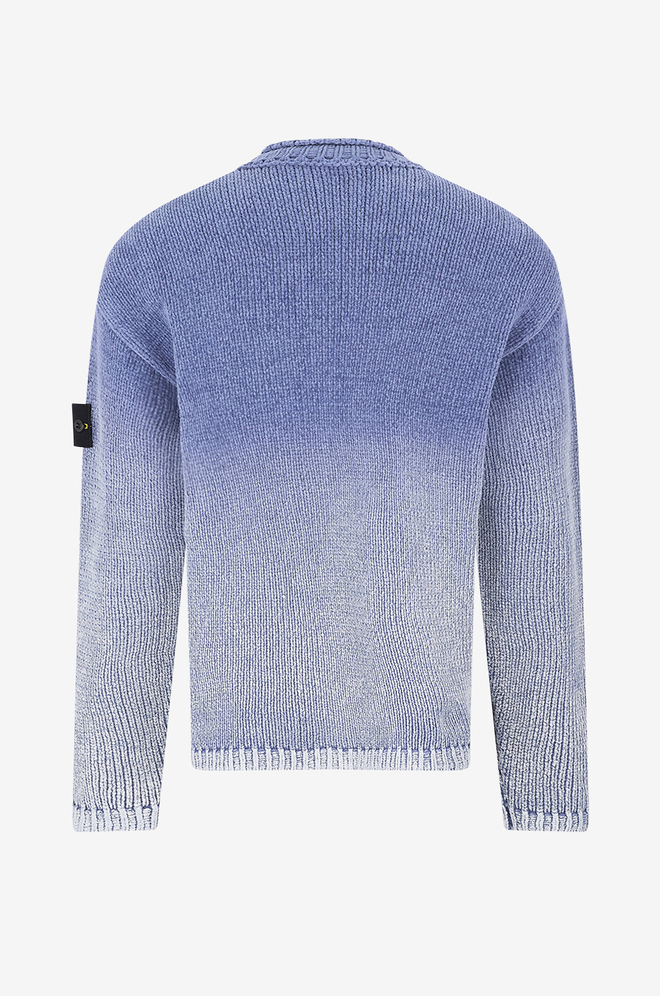 STONE ISLAND 510003 Cotton Chenille colour gradient jumper Men MEDIUM BLUE 2