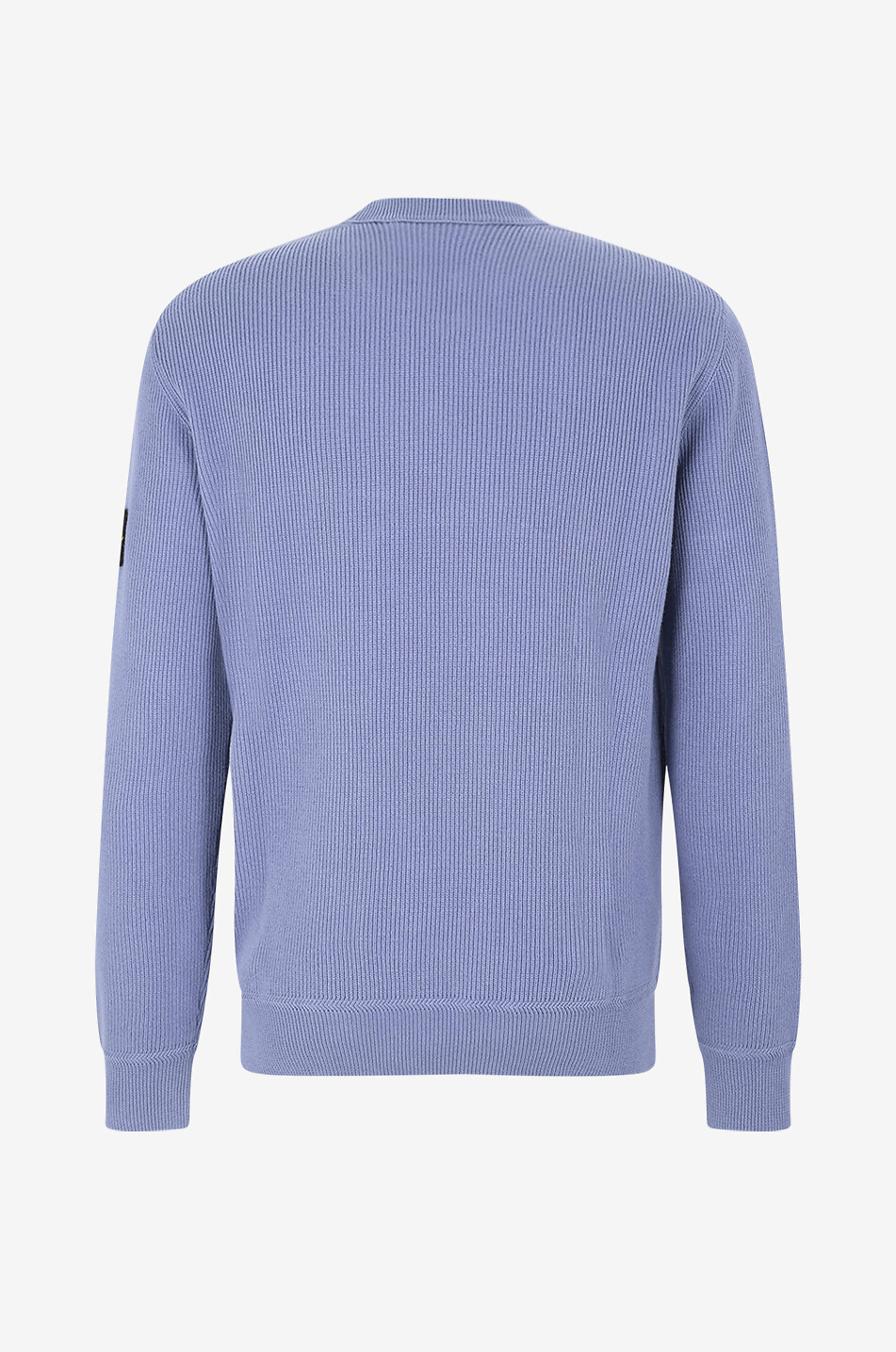 STONE ISLAND Gerippter Rundhalspullover aus Baumwolle 5100154 Ribbed Soft Organic Cotton Herren MITTELBLAU 2